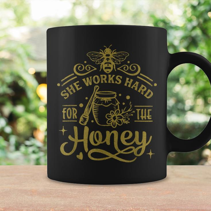 She Works Hard For The Honey Beekeeping Bee Keeper Coffee Mug Gifts ideas