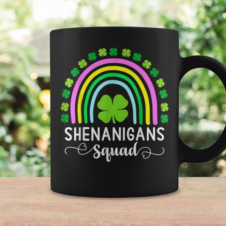 Shenanigans Squad Green Four Leaf Clover Rainbow St Coffee Mug Gifts ideas