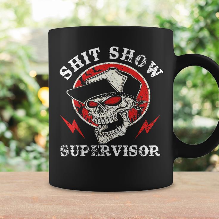 Shit Show Supervisor Skull Coffee Mug Gifts ideas