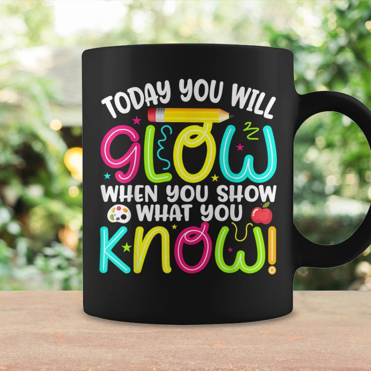 What You Show Rock The Testing Day Exam Teachers Students Coffee Mug Gifts ideas