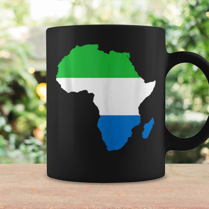 Sierra Leone Flag Africa Continent Silhouette Sierra Leoner Coffee Mug Gifts ideas