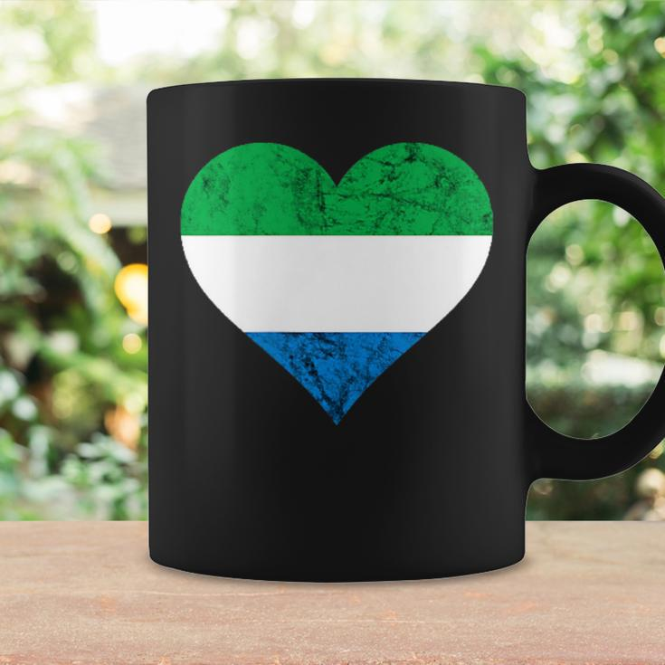 Sierra Leone Heart Siera Leonean Roots Flag Pride Love Coffee Mug Gifts ideas