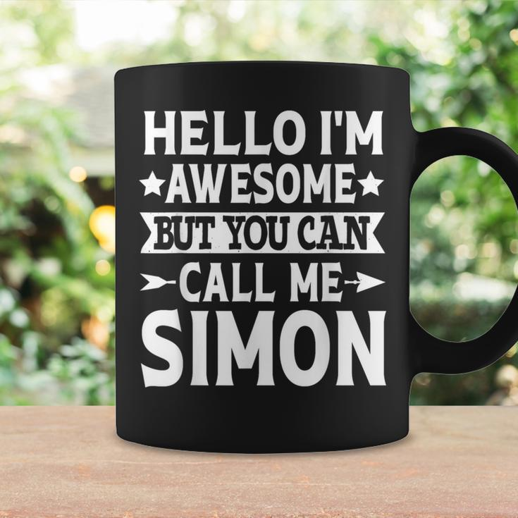 Simon Surname Awesome Call Me Simon Family Last Name Simon Coffee Mug Gifts ideas
