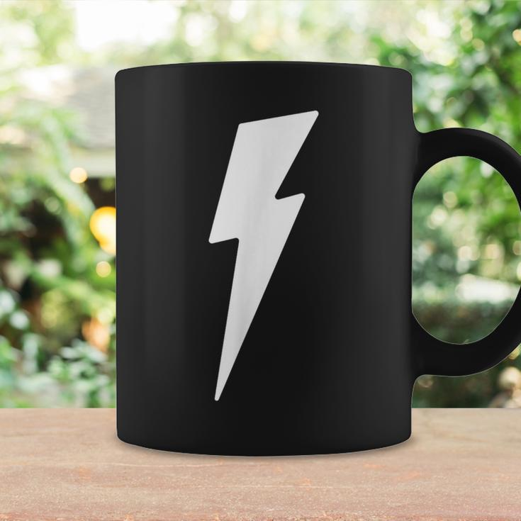 Simple Lightning Bolt In White Thunder Bolt Graphic Coffee Mug Gifts ideas