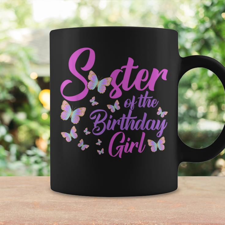 Sister Of The Birthday Girl Butterfly Sis Mom Mama 1St Coffee Mug Gifts ideas