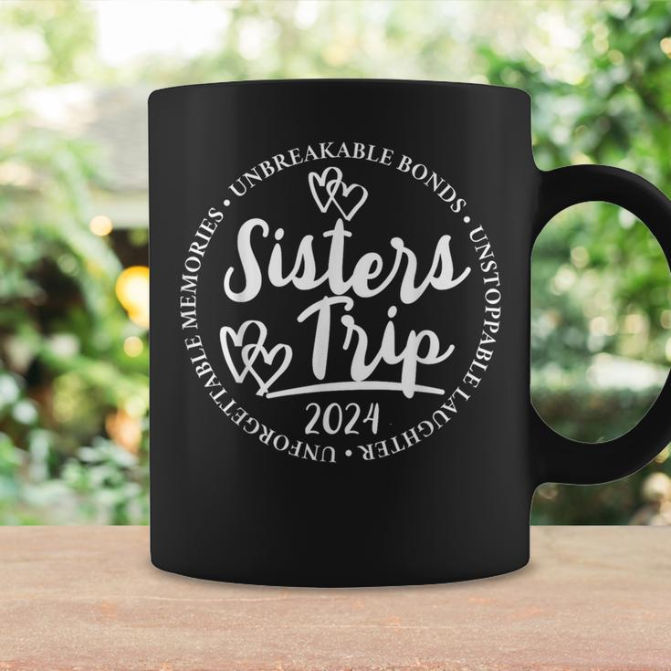 Sisters Trip 2024 Memories Girl Trip Friends Vacation Retro Coffee Mug Gifts ideas
