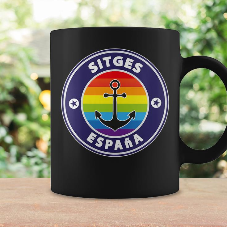 Sitges Spain Beach Retro Sailing Holiday Surfer Lgbt Souvenir Coffee Mug Gifts ideas