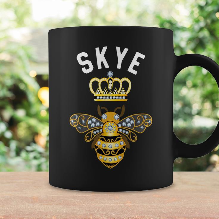 Skye Name Skye Birthday Queen Crown Bee Skye Coffee Mug Gifts ideas