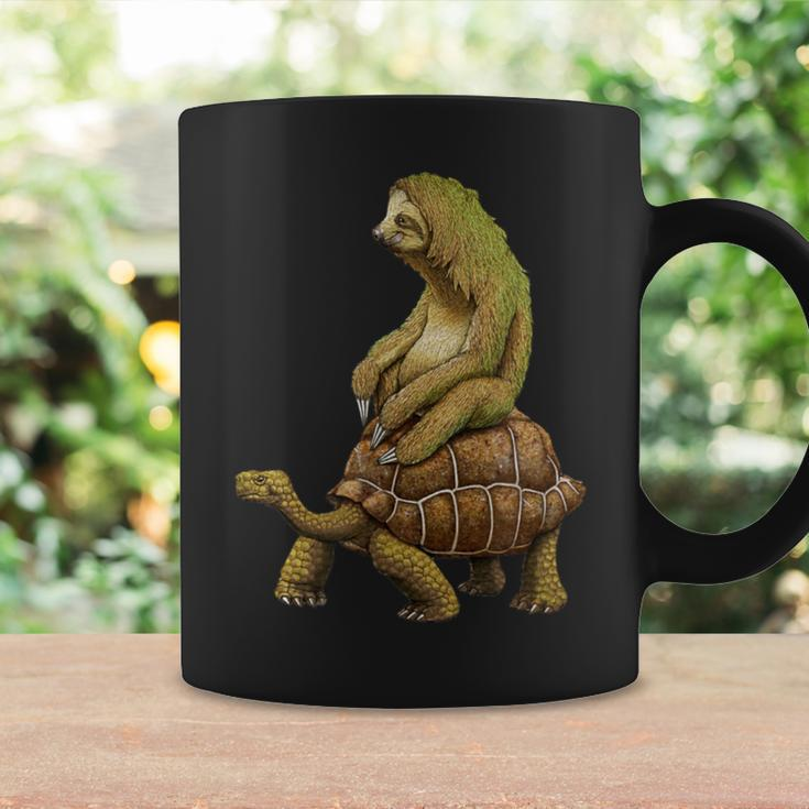 Sloth Riding Tortoise Sloth Riding Turtle Coffee Mug Gifts ideas