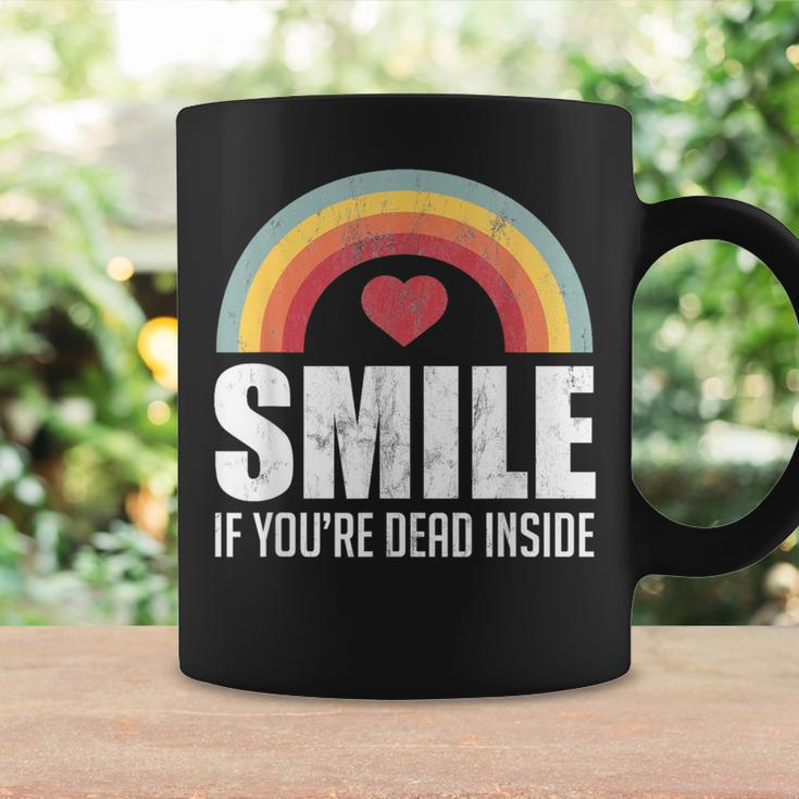 Smile If You're Dead Inside For A Black Comedy Fan Coffee Mug Gifts ideas