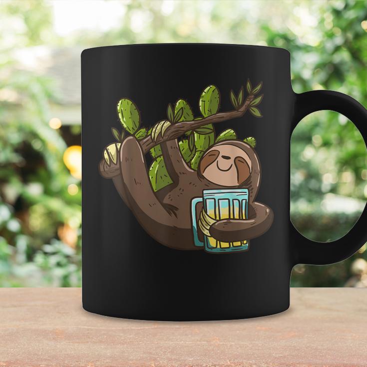 Smiling Sloth Beer Cactus Lazy Animal Sloth Lover Coffee Mug Gifts ideas