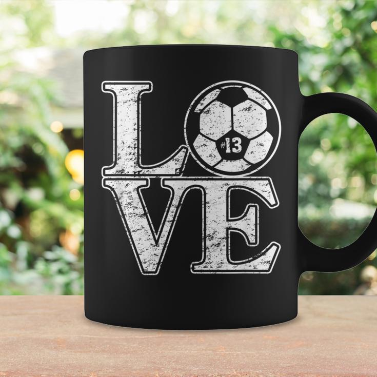 Soccer 13 Soccer Mom Dad Favorite Player Jersey Number 13 Coffee Mug Gifts ideas