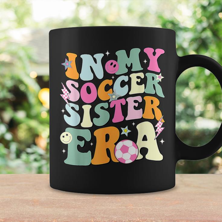 In My Soccer Sister Era Groovy Retro Cute Proud Soccer Sis Coffee Mug Gifts ideas