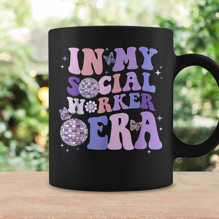 In My Social Worker Era Retro Groovy School Social Worker Coffee Mug Gifts ideas