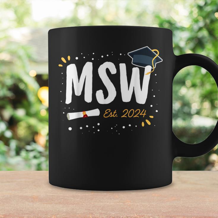 Social Worker Graduation Msw Grad Idea Est 2024 Women Coffee Mug Gifts ideas
