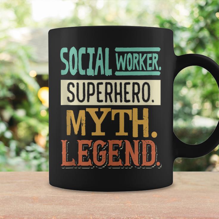 Social Worker Superhero Myth Legend Social Working Work Coffee Mug Gifts ideas