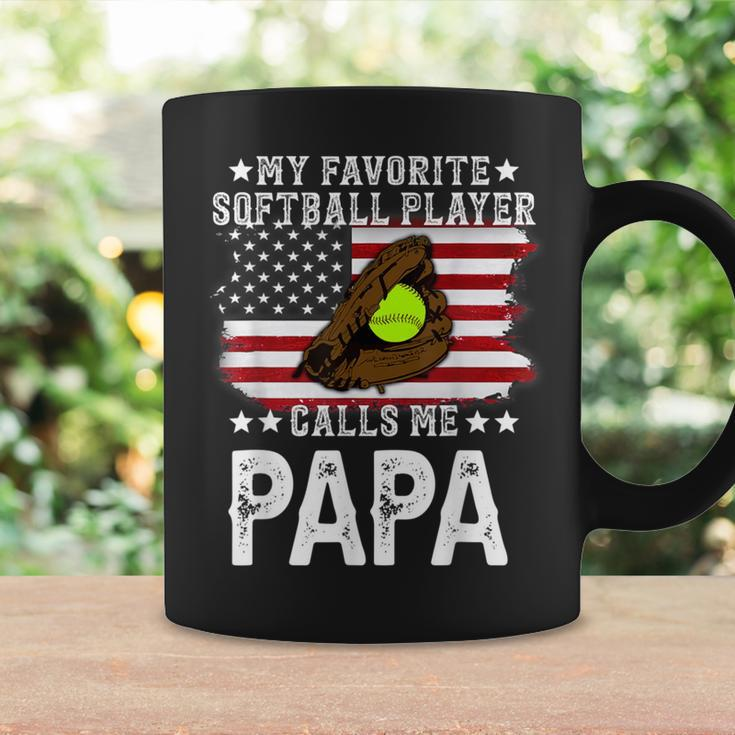 Softball Papa My Favorite Softball Player Calls Me Papa Coffee Mug Gifts ideas