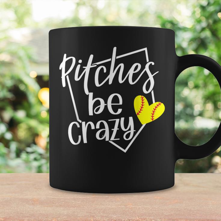 Softball Player Pitches Be Crazy Softball Pitcher Coffee Mug Gifts ideas