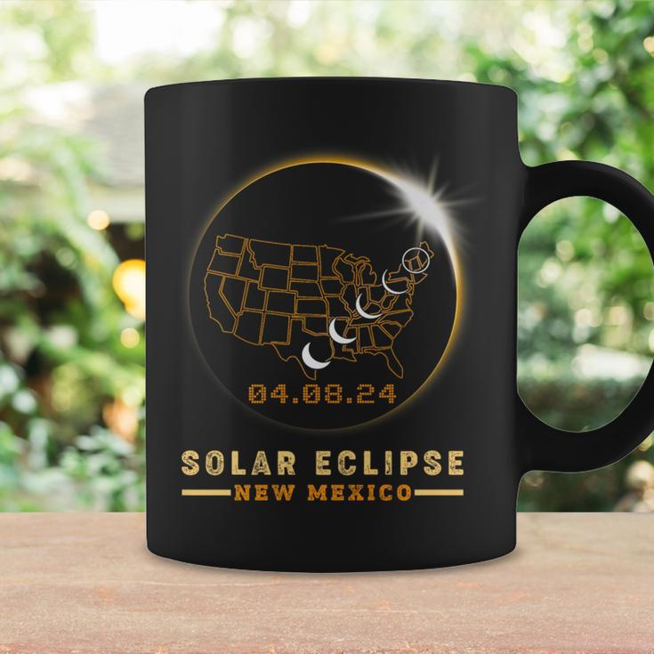 Solar Eclipse 2024 America Totality Total New Mexico Usa Map Coffee Mug Gifts ideas