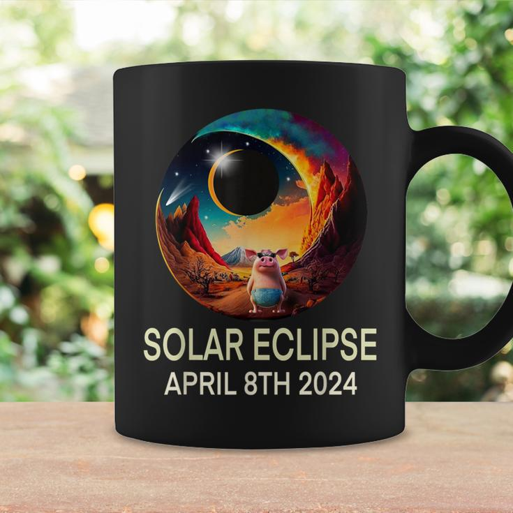 Solar Eclipse 2024 Apparel Pig Wearing Solar Eclipse Glasses Coffee Mug Gifts ideas