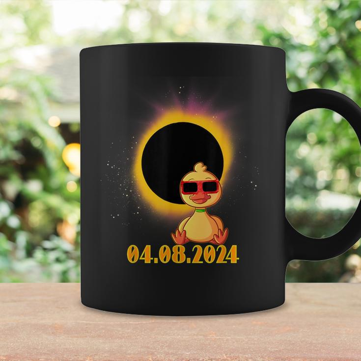 Solar Eclipse 2024 Duck Wearing Solar Eclipse Glasses Coffee Mug Gifts ideas