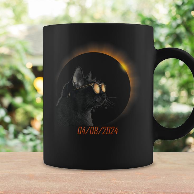 Solar Eclipse 2024 Cat Wearing Solar Glasses Coffee Mug Gifts ideas