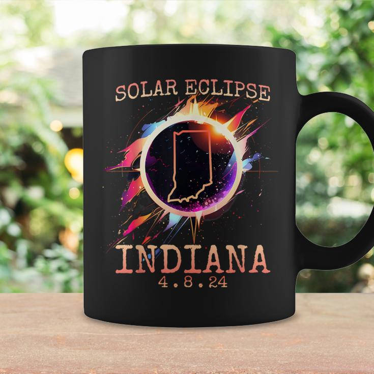 Solar Eclipse 2024 Indiana State Totality Usa Path Souvenir Coffee Mug Gifts ideas
