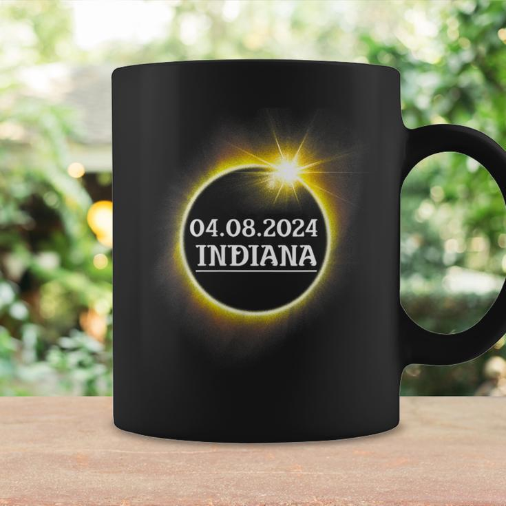 Solar Eclipse 2024 Indiana Usa State Totality Path Souvenir Coffee Mug Gifts ideas