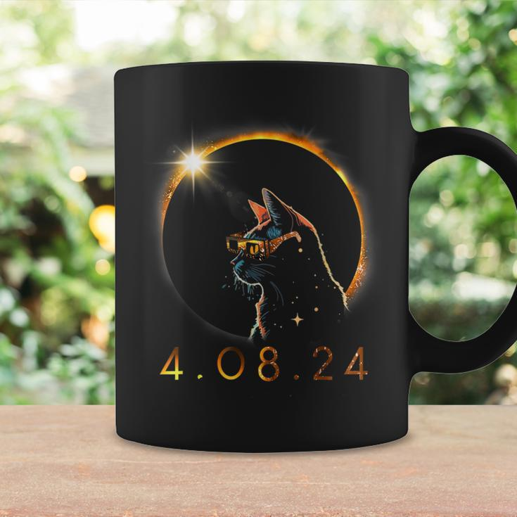 Solar Eclipse Cat Wearing Solar Eclipse Glasses Pets Coffee Mug Gifts ideas