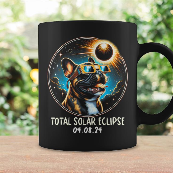 Solar Eclipse French Bulldog Wearing Glasses April 8 2024 Coffee Mug Gifts ideas