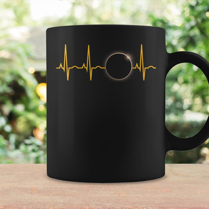 Solar Eclipse Heartbeat April 8 2024 Solar Eclipse Nurse Coffee Mug Gifts ideas