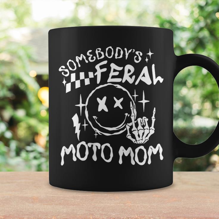 Somebody's Feral Moto Mom Coffee Mug Gifts ideas