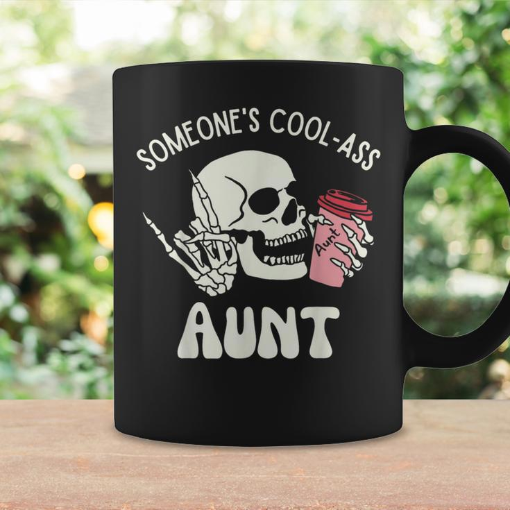 Someone's Cool Ass Aunt Cool Auntie Club Skull Skeleton Coffee Mug Gifts ideas