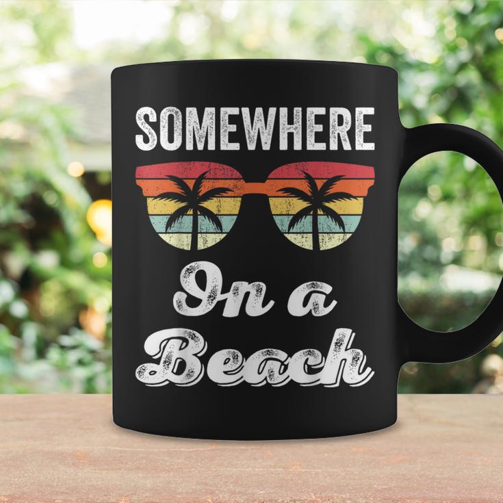 Somewhere On A Beach Tank Beach Vacation Summer Coffee Mug Gifts ideas