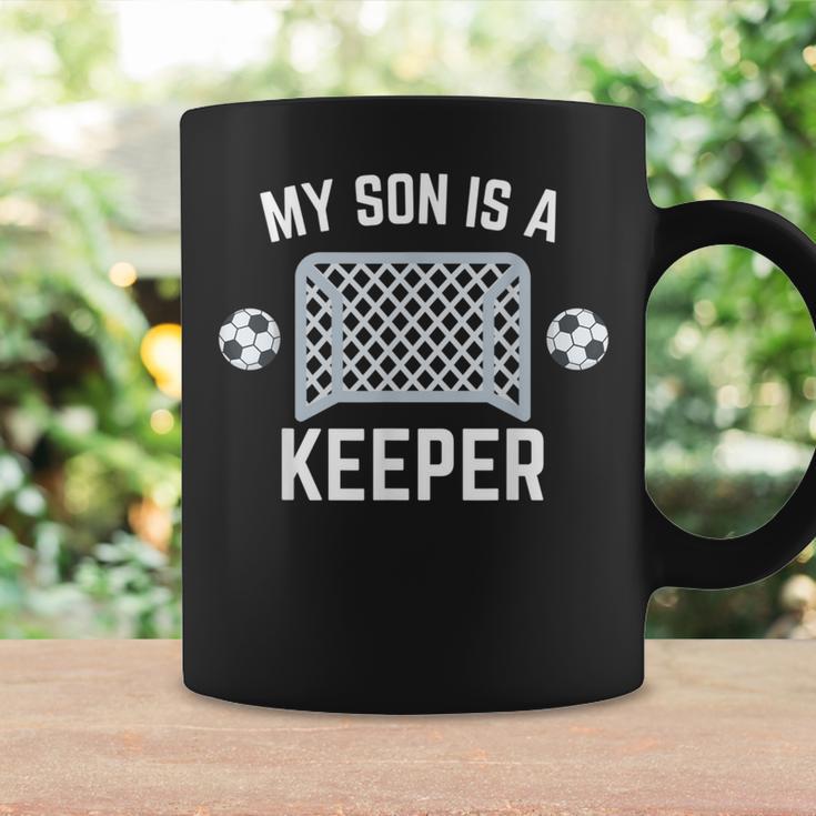 My Son Is A Keeper Fußballtorwart Spieler Eltern Mama Papa Tassen Geschenkideen