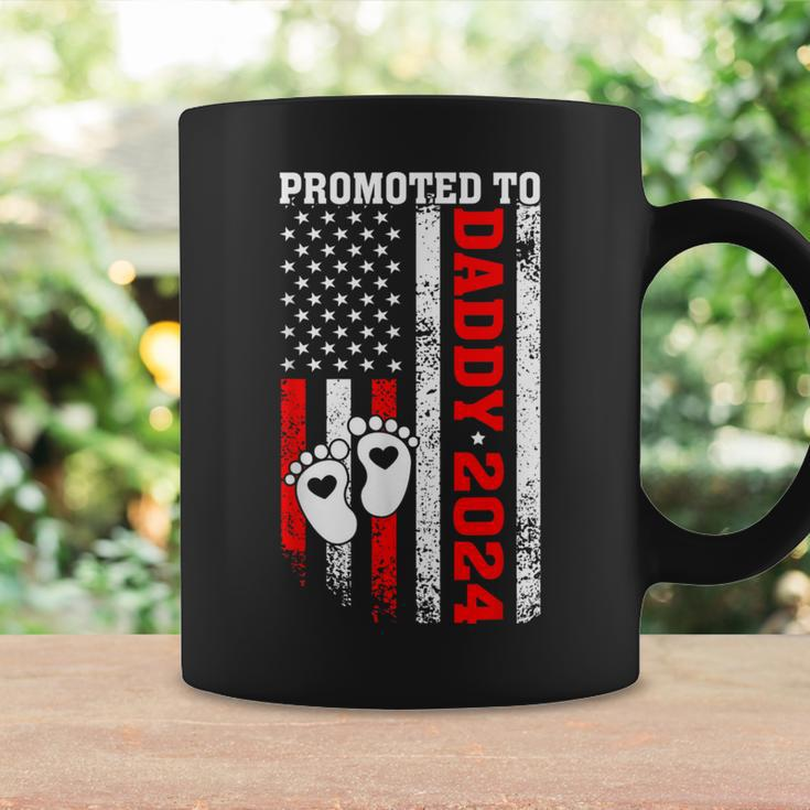 Soon To Be Dad First Time Daddy Promoted To Daddy 2024 Flag Coffee Mug Gifts ideas