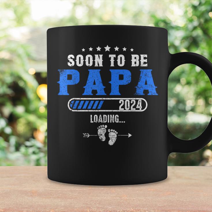 Soon To Be Papa Est 2024 Retroatertag New Daddy Tassen Geschenkideen