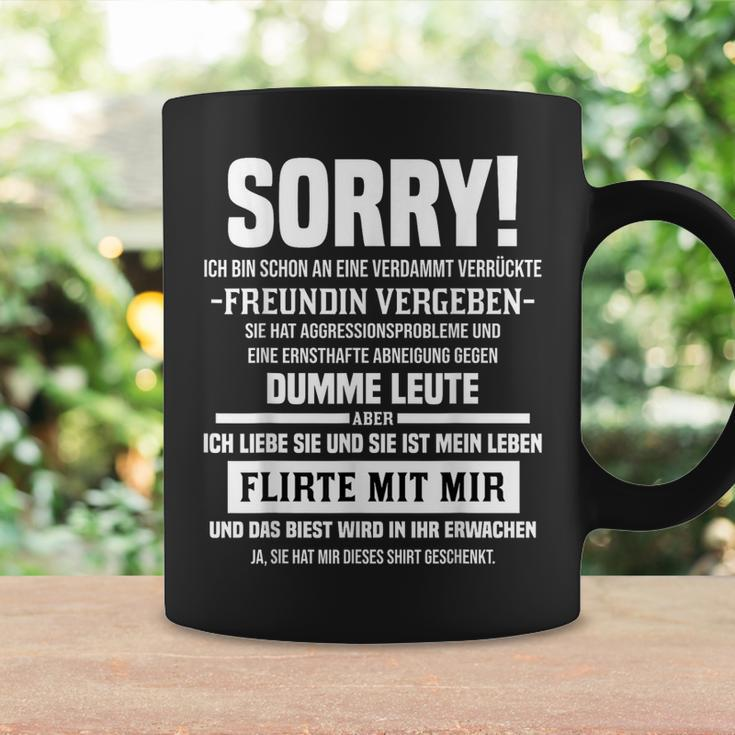 Sorry Ich Bin Schon Vergen German Language S Tassen Geschenkideen