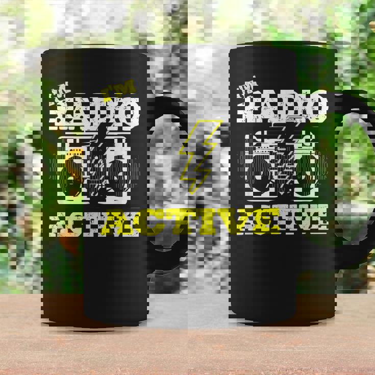 Soy Radio Active Para Un Operador De Radio Radio Divertido Jamón Radio Taza de café Ideas de regalos