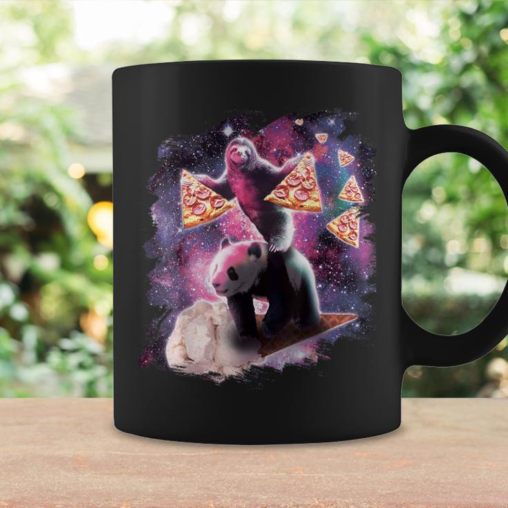 Space Sloth With Pizza On Panda Riding Ice Cream Coffee Mug Gifts ideas