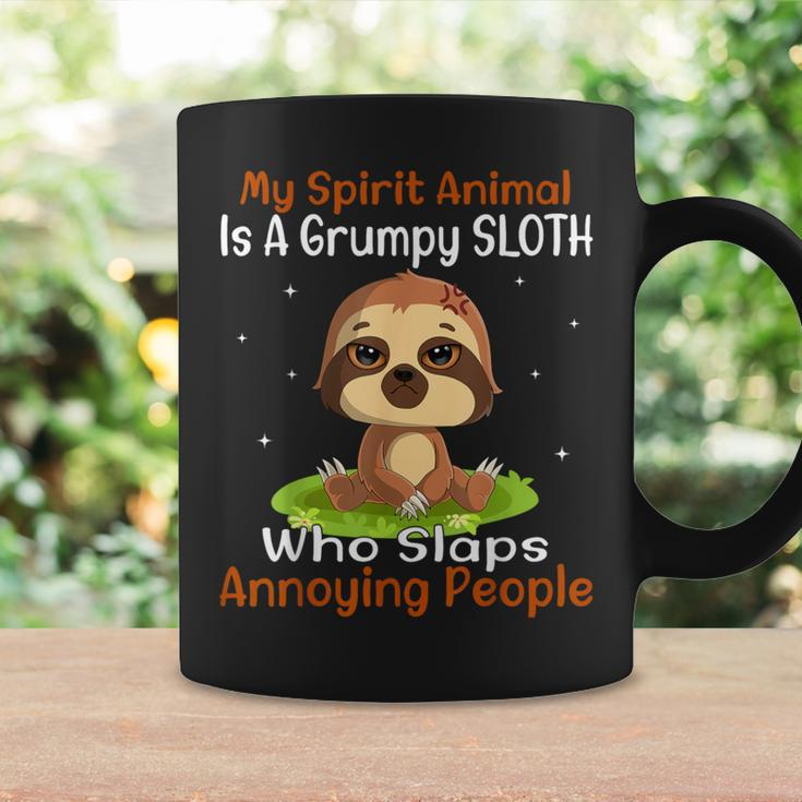 My Spirit Animal Is A Grumpy Sloth Cute Sloth Coffee Mug Gifts ideas