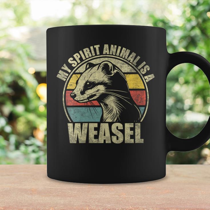 My Spirit Animal Is A Weasel Vintage Weasel Lover Coffee Mug Gifts ideas