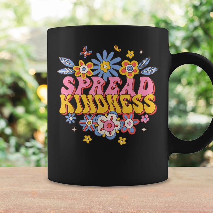 Spread Kindness Groovy Hippie Flowers Anti-Bullying Kind Coffee Mug Gifts ideas