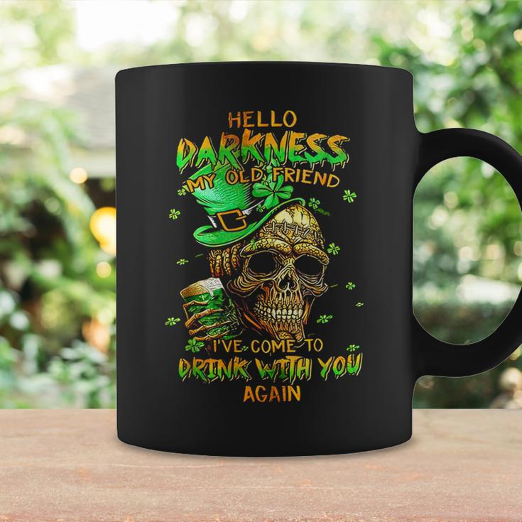 St Patrick's Day Skull Hello Darkness My Old Friend Coffee Mug Gifts ideas