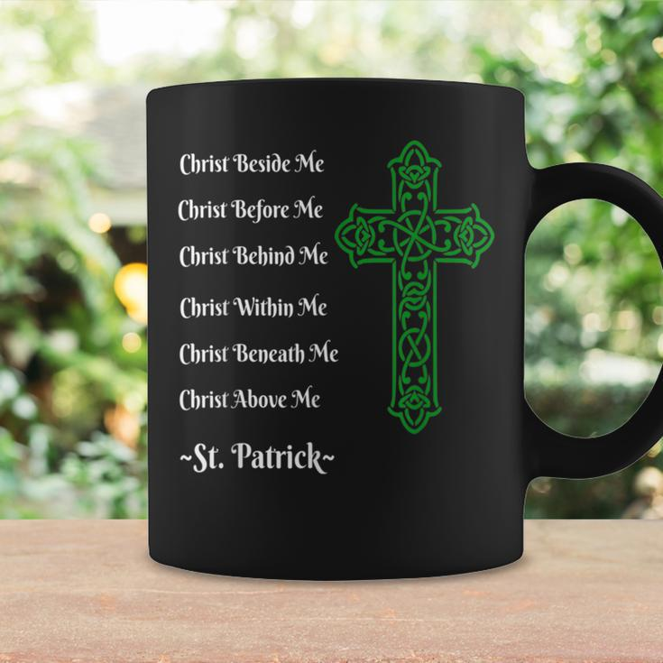 St Patrick's Prayer Irish Green Christian Cross Coffee Mug Gifts ideas