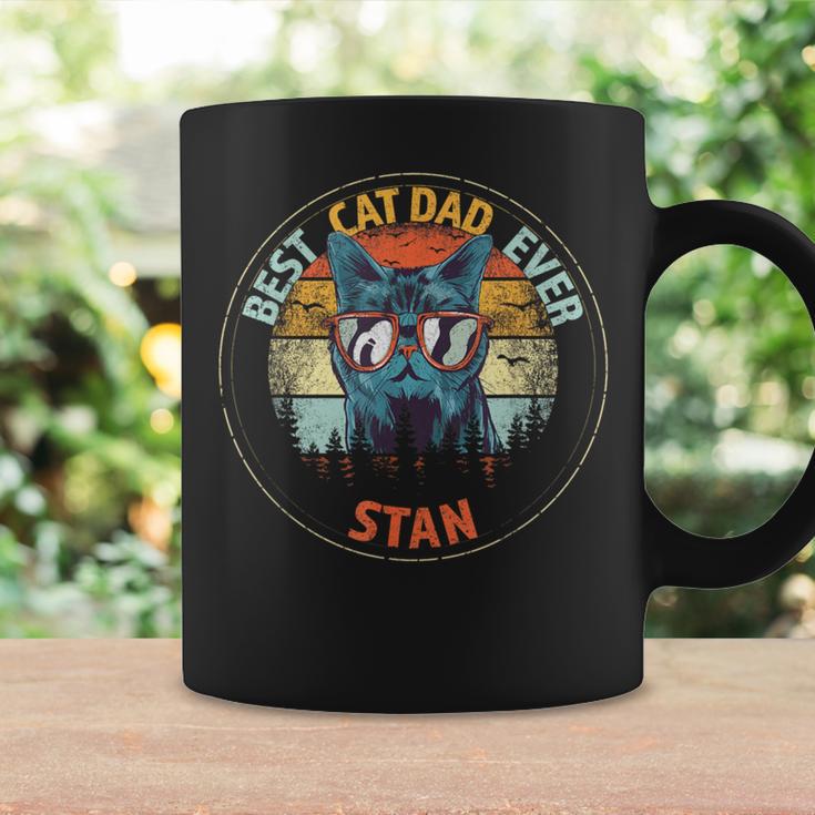 Stan Best Cat Dad Ever Custom Personalized Name Coffee Mug Gifts ideas