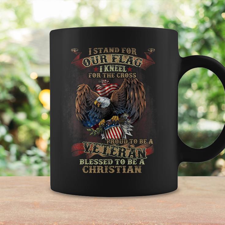 Stand For Our Flag I Kneel For The Cross Proud American Coffee Mug Gifts ideas