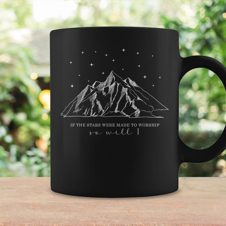 If The Stars Were Made To Worship So Will I Christian Bible Coffee Mug Gifts ideas