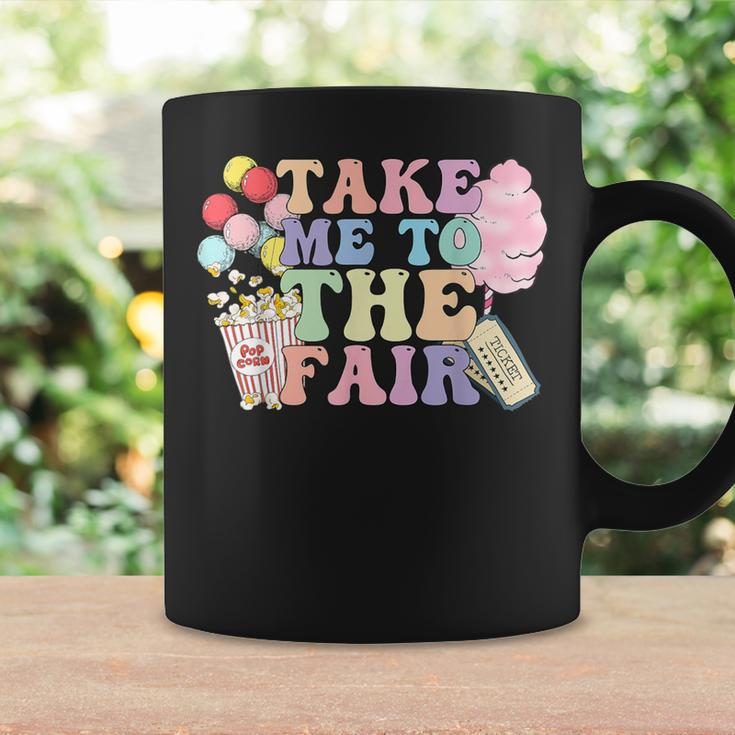 Take Me To The State Fair With Cotton Candy And Pop Corn Coffee Mug Gifts ideas