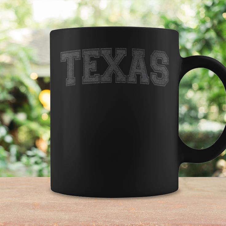 State Of Texas Black Colorway Varsity Town Coffee Mug Gifts ideas